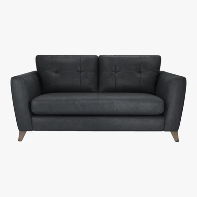 Furniture Village The Lounge Co. - Hermione 2.5 Seater Leather Sofa - Grey