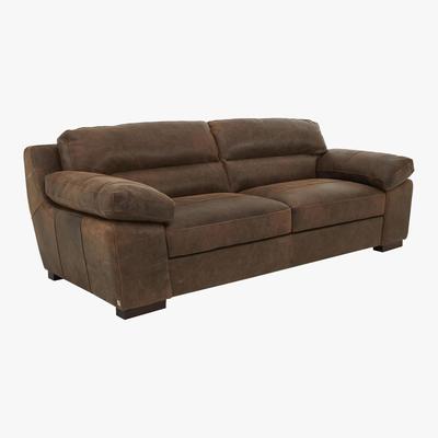 Furniture Village Alessia 2 Seater Leather Sofa - Brown - By Furniture Village