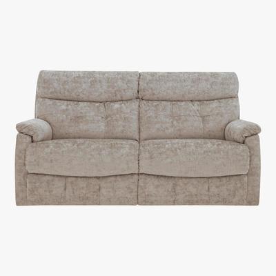 Furniture Village Comfort Story - Chapter 2 Seater Fabric Manual Recliner Sofa - Beige