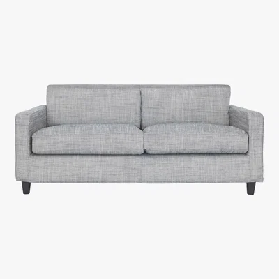 Habitat Chester Black & White Italian Woven FaBric 3 Seater Sofa, Black And White