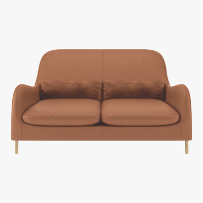 Habitat Smithfield Tan Luxury Leather 2 Seater Sofa, Tan