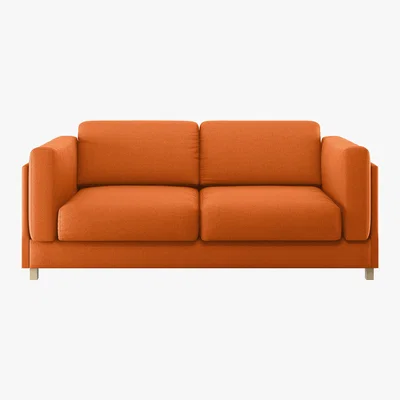 Habitat Colombo Orange FaBric 3 Seat Sofabed, Orange