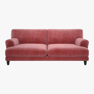 Habitat Askem Dusty Rose 3 Seater Sofa, Dusty Rose