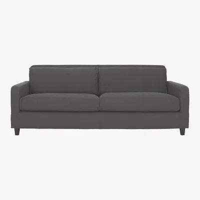 Habitat Chester Charcoal Grey FaBric 3 Seater Sofa, Charcoal