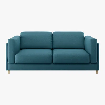 Habitat Colombo Teal FaBric 3 Seat Sofa, Teal