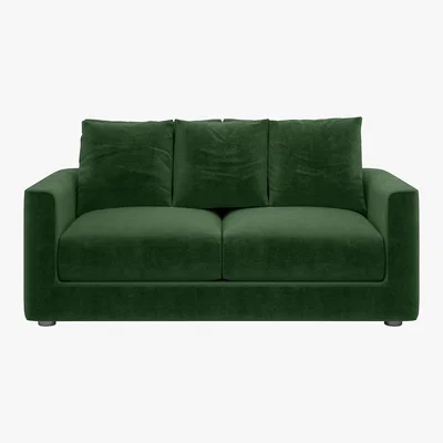 Habitat Rupert Moss Green 2 Seat Sofa, Moss Green