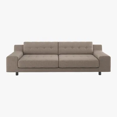 Habitat Hendricks Natural FaBric 4 Seater Sofa, Natural
