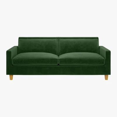 Habitat Chester Moss Green 3 Seater Sofa, Moss Green