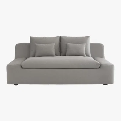 Habitat Kasha Grey Acor FaBric 3 Seater Sofa, Grey