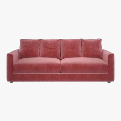 Habitat Rupert Dusty Rose 4 Seat Sofa, Dusty Rose