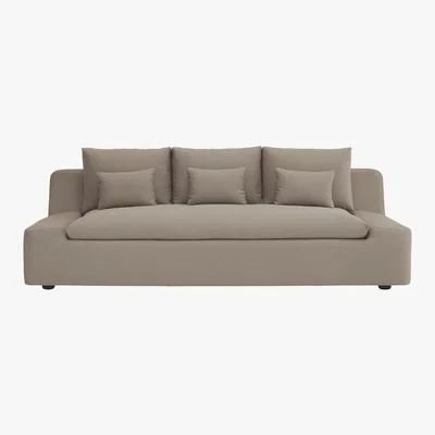 Habitat Kasha Natural FaBric 4 Seater Sofa, Natural