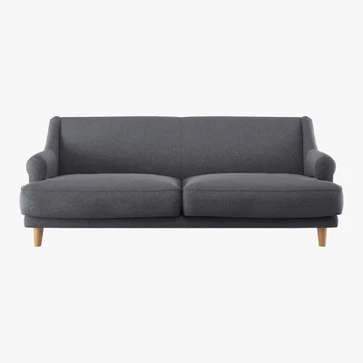 Habitat Townsend Charcoal Grey FaBric 3 Seater Sofa, Charcoal