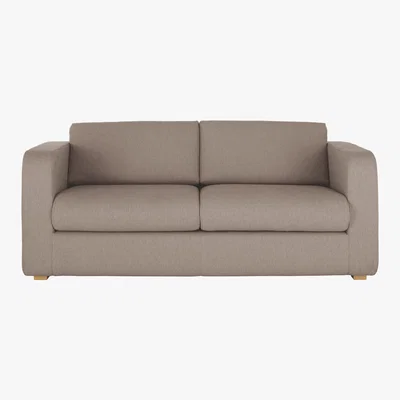 Habitat Porto Natural FaBric 3 Seater Sofa, Natural