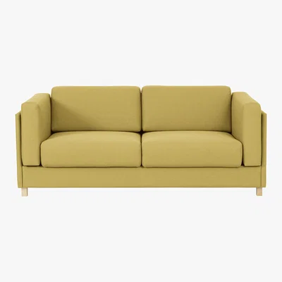 Habitat Colombo Saffron Yellow FaBric 3 Seater Sofa Bed, Saffron Yellow
