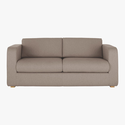 Habitat Porto Natural FaBric 3 Seater Sofa Bed, Natural