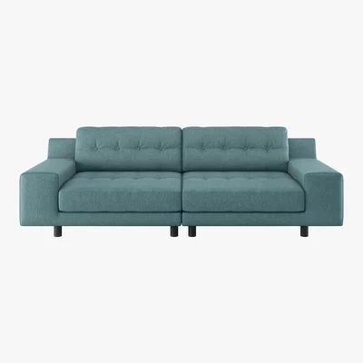 Habitat Hendricks Teal Blue FaBric 4 Seater Easy Access Sofa, Blue