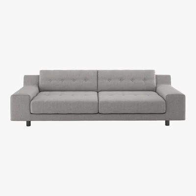 Habitat Hendricks Grey FaBric 4 Seater Sofa, Grey