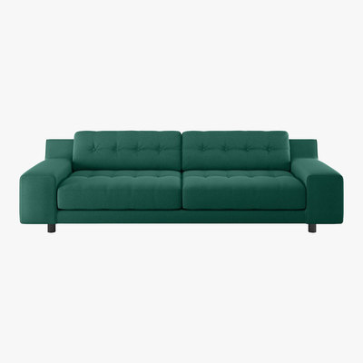 Habitat Hendricks Green FaBric 4Seater Sofa, Green