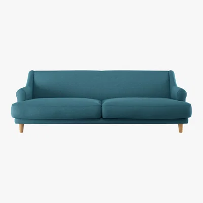 Habitat Townsend Teal FaBric 4 Seater Sofa, Teal