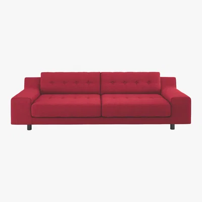 Habitat Hendricks Red Wool 4 Seater Sofa, Red
