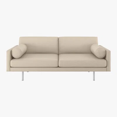 Habitat Spencer Natural Italian Woven 3 Seater Sofa, Metal Legs, Natural