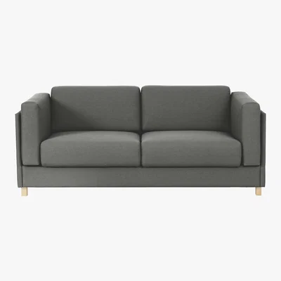Habitat Colombo Charcoal Grey  FaBric 3 Seater Sofa Bed, Charcoal