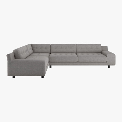 Habitat Hendricks Grey FaBric Right Arm Corner Sofa, Grey