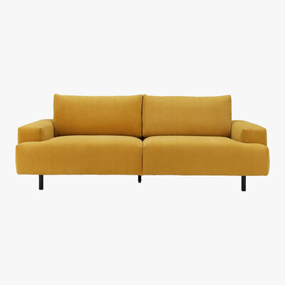 Habitat Habitat Julien 3 Seater Fabric Sofa - Yellow, Yellow
