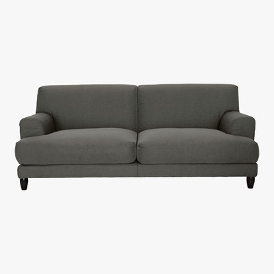 Habitat Askem Charcoal Grey FaBric 3 Seater Sofa, Charcoal