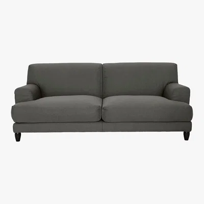 Habitat Askem Charcoal Grey FaBric 3 Seater Sofa, Charcoal