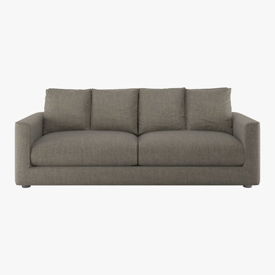 Habitat Rupert Black & White Stripey Linen 4 Seat Sofa Bed, Black & White