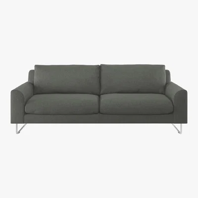 Habitat Lyle Charcoal Grey FaBric 3 Seater Sofa, Charcoal
