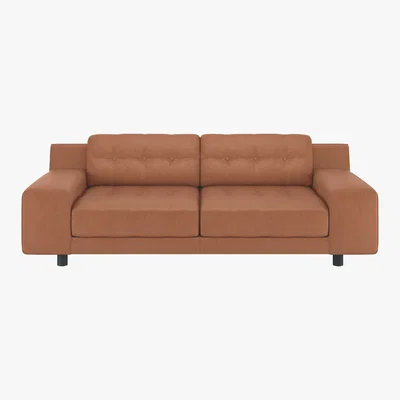 Habitat Hendricks Luxury Tan Leather 3 Seater Sofa, Tan