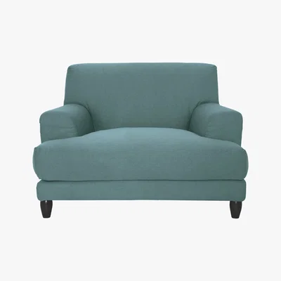 Habitat Askem Teal Blue Acor FaBric Compact Sofa, Blue