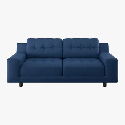 Habitat Hendricks Blue FaBric 2 Seater Sofa, Blue