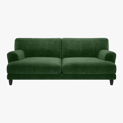 Habitat Askem Moss Green 3 Seater Sofa, Moss Green