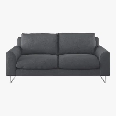 Habitat Lyle Charcoal Grey Wool 2 Seater Sofa, Charcoal
