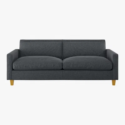 Habitat Chester Grey Textured FaBric 3 Seater Sofa, Grey