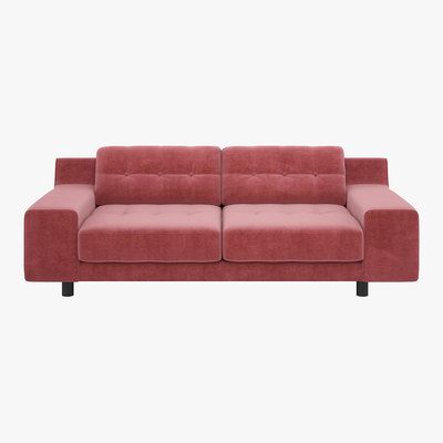 Habitat Hendricks Dusty Rose Velvet 3 Seater Sofa, Dusty Rose