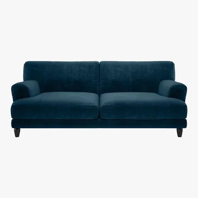 Habitat Askem Ink Blue 3 Seater Sofa, Blue