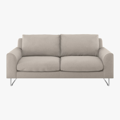 Habitat Lyle Natural Textured FaBric 2 Seater Sofa, Natural