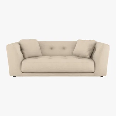 Habitat Forde Natural Italian Woven FaBric 4 Seat Sofa, Natural