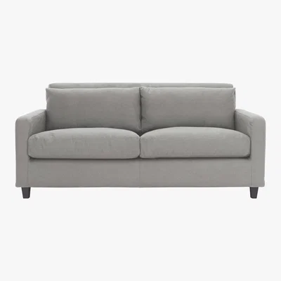 Habitat Chester Grey FaBric 2 Seater Sofa, Dark Feet, Grey