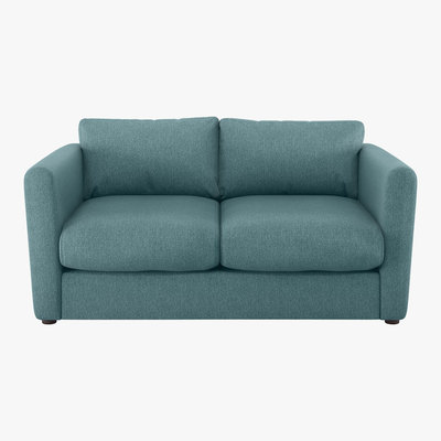 Habitat Joshua Teal Blue FaBric 2 Seat Sofa, Blue