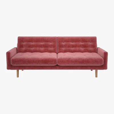 Habitat Fenner Dusty Rose 3 Seater Sofa, Dusty Rose