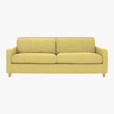 Habitat Chester Yellow FaBric 3 Seater Sofa, Saffron Yellow