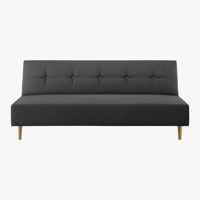Habitat Axel Charcoal Grey FaBric 3 Seater Sofa Bed, Charcoal