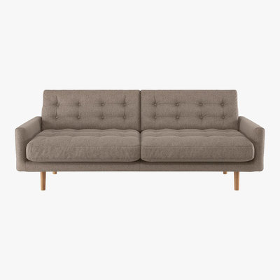 Habitat Fenner Natural FaBric 3 Seater Sofa, Natural