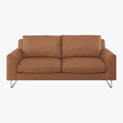Habitat Lyle Tan Premium Leather 2 Seater Sofa, Tan