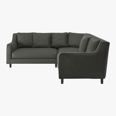 Habitat Swift Charcoal Grey FaBric Reversible Corner Sofa, Charcoal